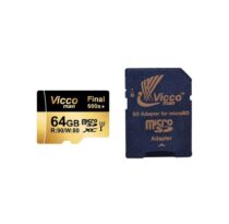 کارت حافظه microSDXC ویکومن مدل 600x plus کلاس 10 استاندارد UHS-I U3 سرعت 90MBs ظرفیت 64 گیگابایت به همراه آداپتور SD