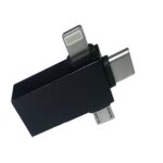 مبدل سه کاره (microUSB، USB-C، لایتنینگ) به USB OTG
