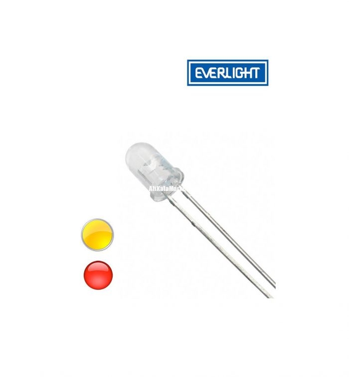 بسته 10 عددی دیود نوری LED، سایز 5 میلی‌متر، تایوانی