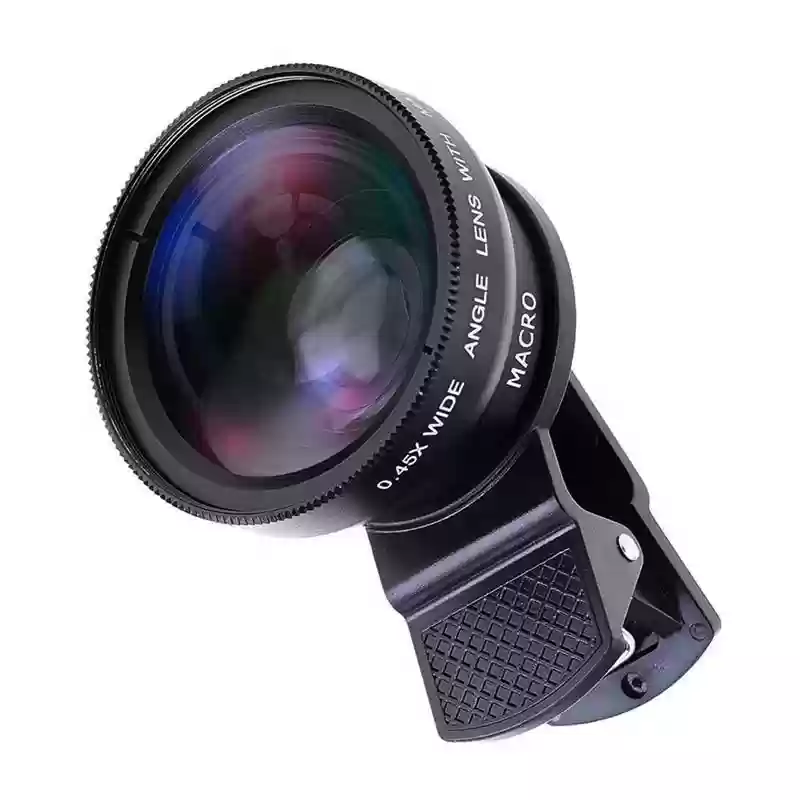 لنز کلیپسی موبایل ماکرو واید مدل 0.45X ( 2 در 1)