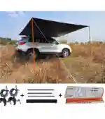 سایه بان بغل خودرو همراه گیره قابل نصب روی باربند فابریک مدل Telescopic