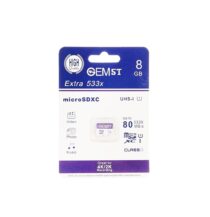 کارت حافظه microSDXC جم اس تی مدل Extra 533x کلاس 10 استاندارد UHS-I سرعت 80MBps ظرفیت 8 گیگابایت